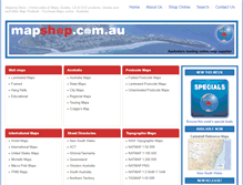 Tablet Screenshot of mapshop.com.au